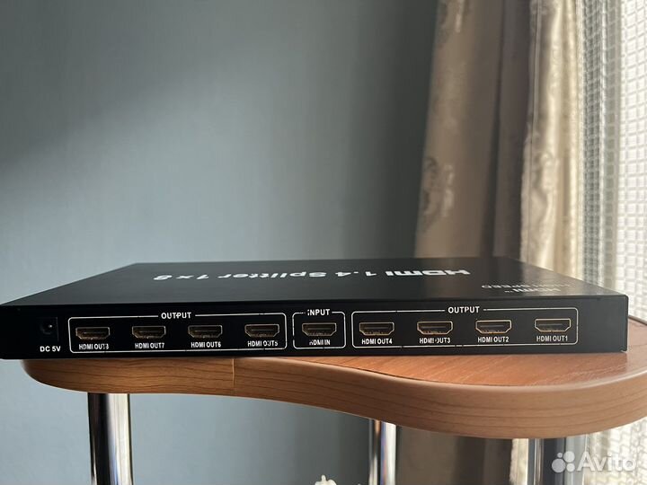 Разветвитель hdmi splitter 1x8