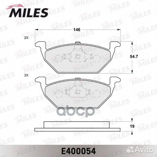 E400054 miles Колодки тормозные E400054 Miles