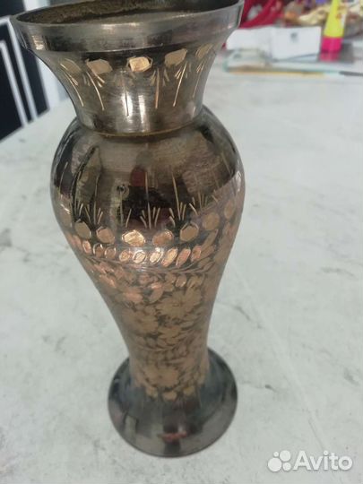 Ваза для цветов декоративная ручная работа Индия