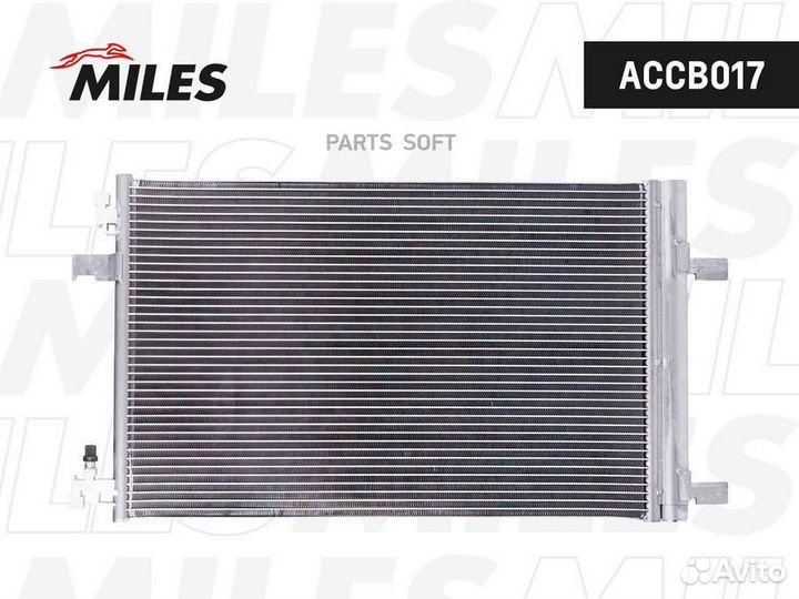 Конденсер Chevrolet orlando/cruze/ Opel zafira/astra 1.4-1.8/2.0D 09- miles accb017