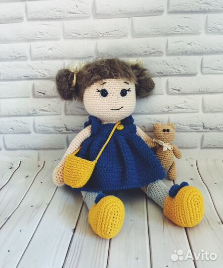 Куклы и игрушки ручной работы игрушка вязаная