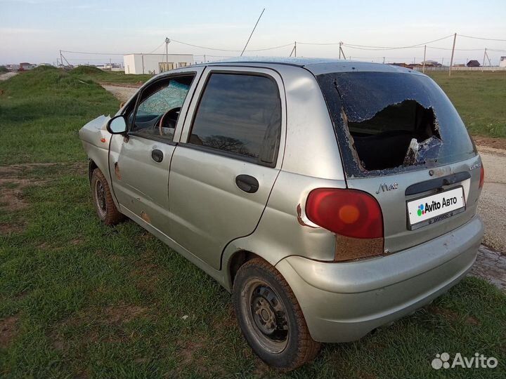 Daewoo Matiz 0.8 МТ, 2009, битый, 150 000 км
