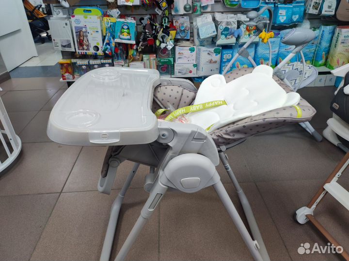 Стульчик для кормления HappyBaby William Pro (Grey