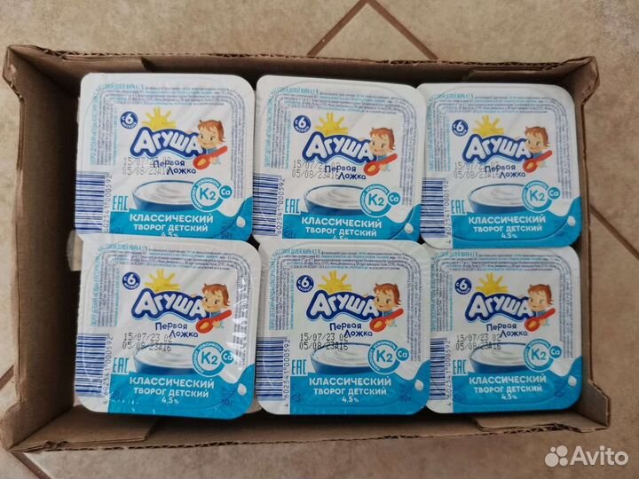 Бронь до 25.07 Творожок Агуша 12 шт