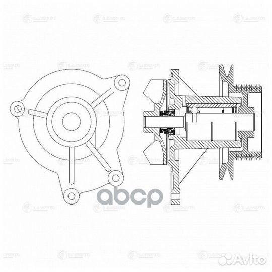 Насос водяной (помпа) HCV LWP07464 luzar