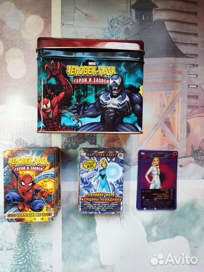 Карточки человек-паук. Герои и злодеи