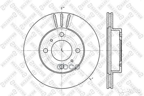 6020-3021V-SX диск тормозной передний Mitsubishi