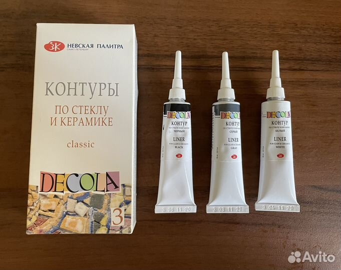 Контуры по стеклу и керамике Невская палитра