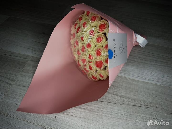 Съедобные букеты из шоколадных роз