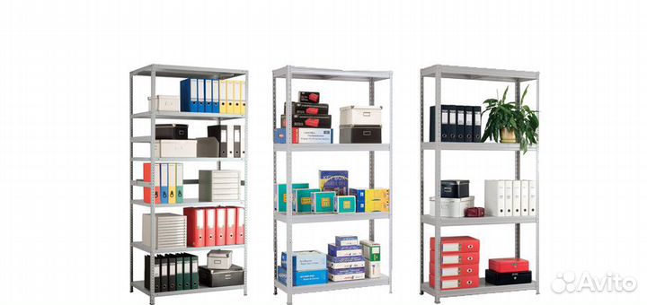 Стеллаж металлический MS 185/100х30/4 (4 полки)