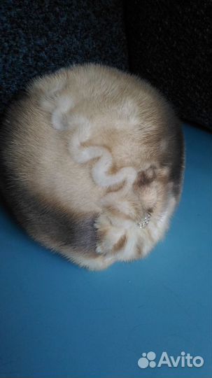 Шапка норковая женская новая с цветком