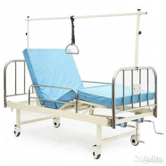Кровать медицинская механическая c рамой