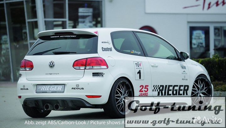 VW Golf 6 Диффузор Rieger в стиле R