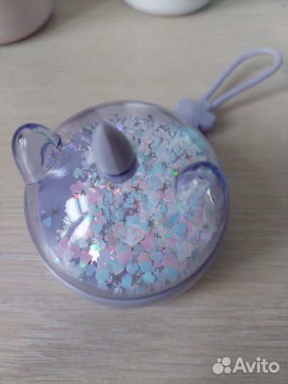 Термос с блестками