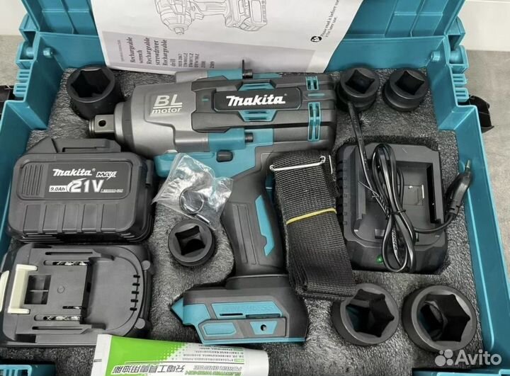 Гайковерт аккумуляторный Makita 2000N.M в кейсе