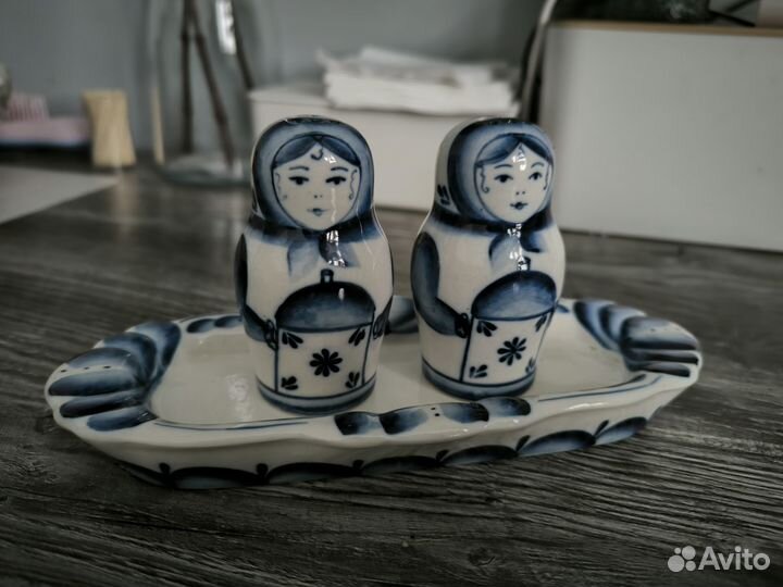 Набор для специй Гжель