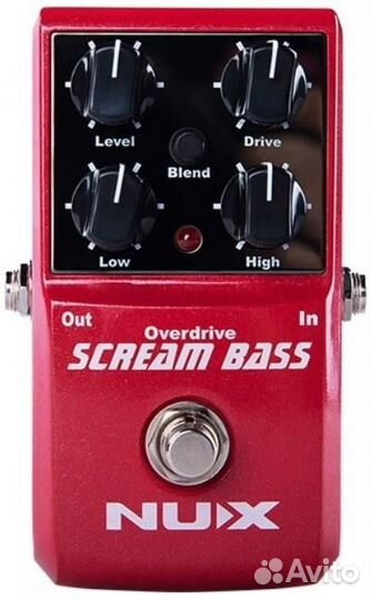 Педаль перегруза для бас-гитары NUX(Twinote) Screa