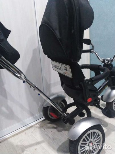 Велосипед бу детский чопер с родительской ручкой