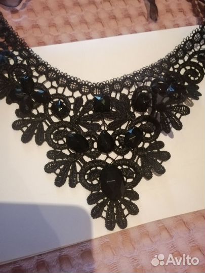 Женское колье-ожерелье под камни, красивое