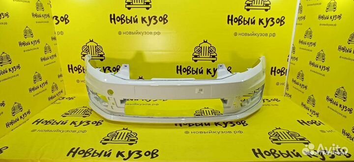 Бампер передний белый Volkswagen Polo 15-20