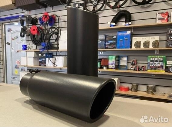 Насадка на глушитель черная N14 - 76*101