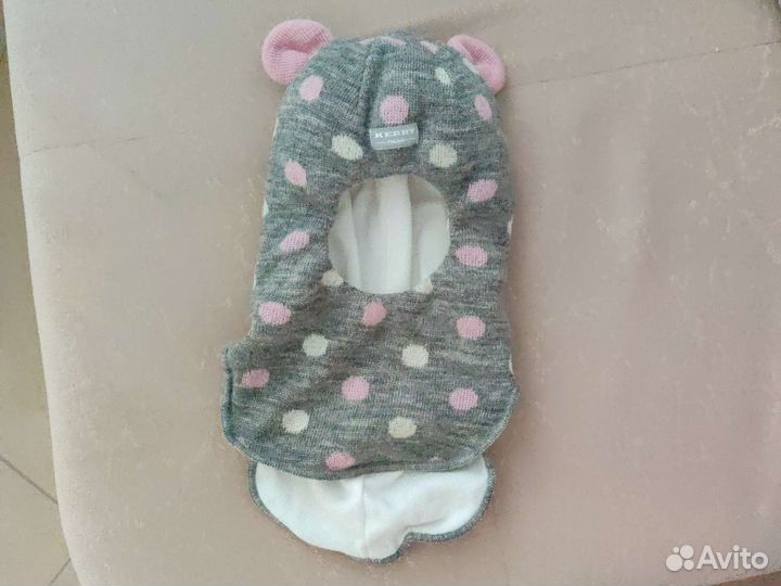 Шапка шлем Kerry зимняя шерсть размер 1-2-3 года