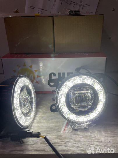 Противотуманные фары на porsche cayenne