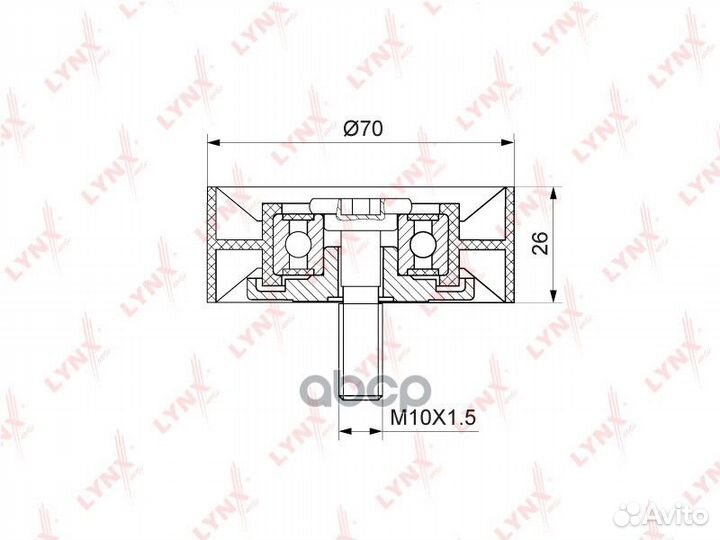 Ролик обводной приводного ремня BMW 5(60/1) 4.0