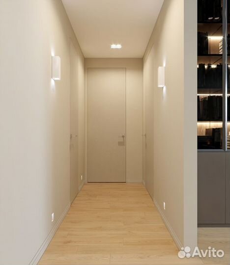 Скрытые межкомнатные двери под покраску