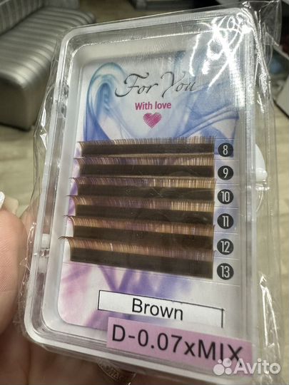 Ресницы для наращивания цветные