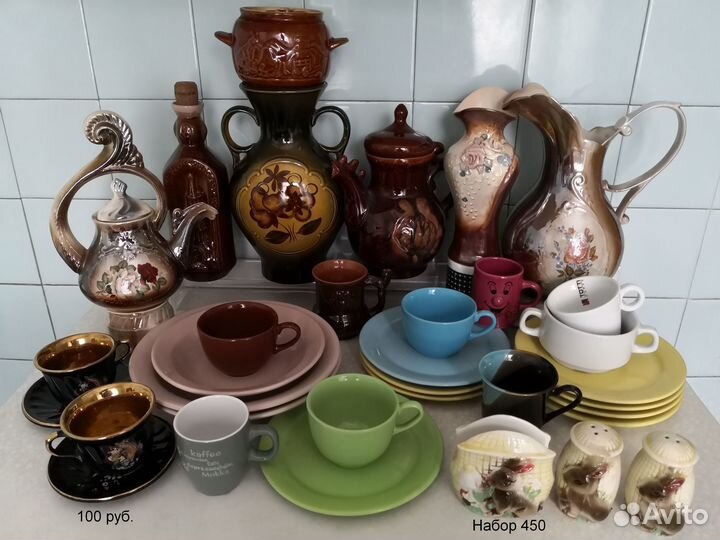 Тарелки Кувшин Салатники (керамика) СССР