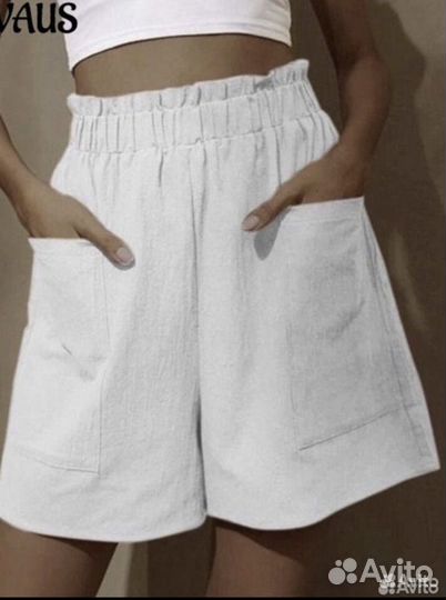Шорты женские с высокой талией