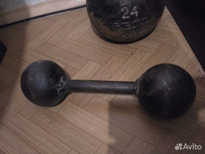 Гиря 24 кг, гантели, спорт инвентарь
