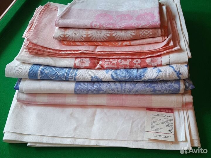 Скатерти новые лен СССР