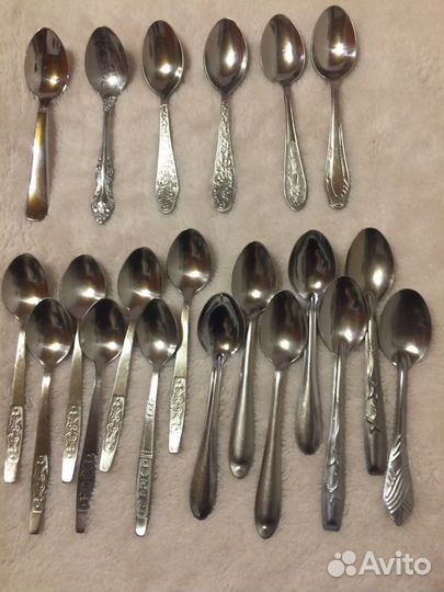 Чайные ложки, приборы из алюминия