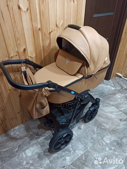 Коляска 2 в 1 aroteam belino prima эко кожа