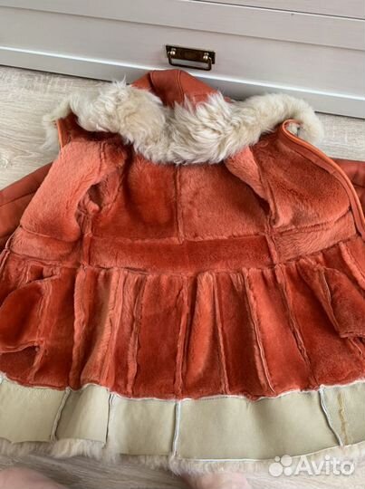 Дубленка для девочки 116-125