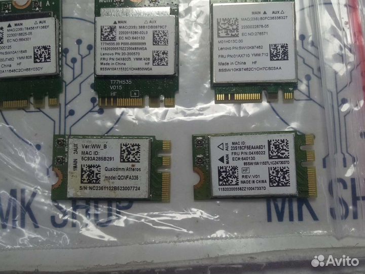 Wi-Fi карточка для ноутбука 5 GHz PCI-E mini M.2