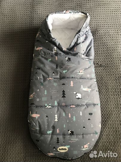 Конверт-кокон зимний для новорожденного