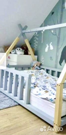 Детская кровать вигвам низкая от производителя 0+