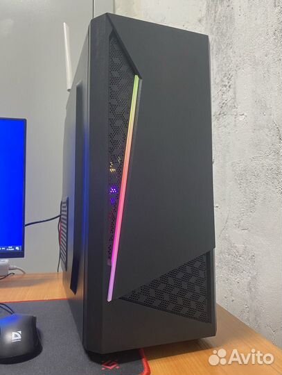 Игровой Комп: Rx580 8gb, Intel, черный, accord