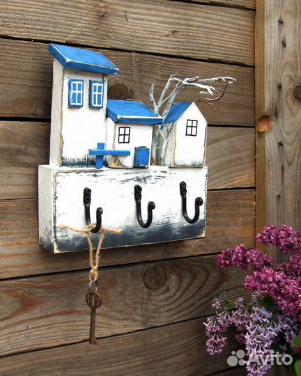 Ключница настенная из дерева