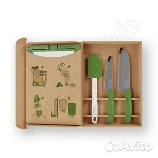 Набор разделочная доска, ножи и лопатка Амвей