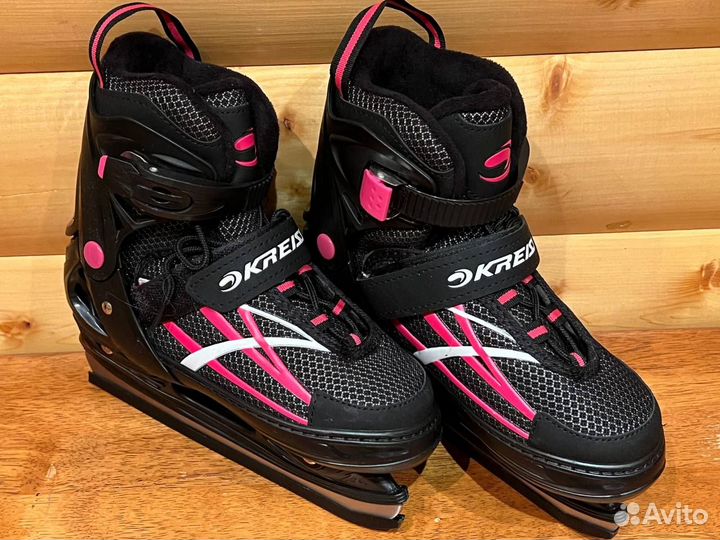 Коньки детские раздвижные, размер 35-38