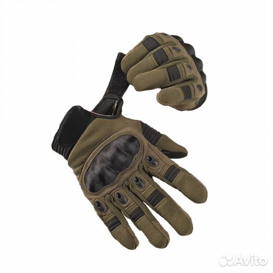 56203 Перчатки тактические со вставкой 2 oливковый