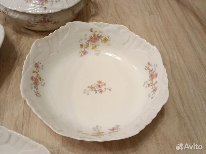 Антикварный французский набор посуды