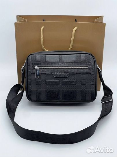 Сумка burberry мужская натуральная кожа