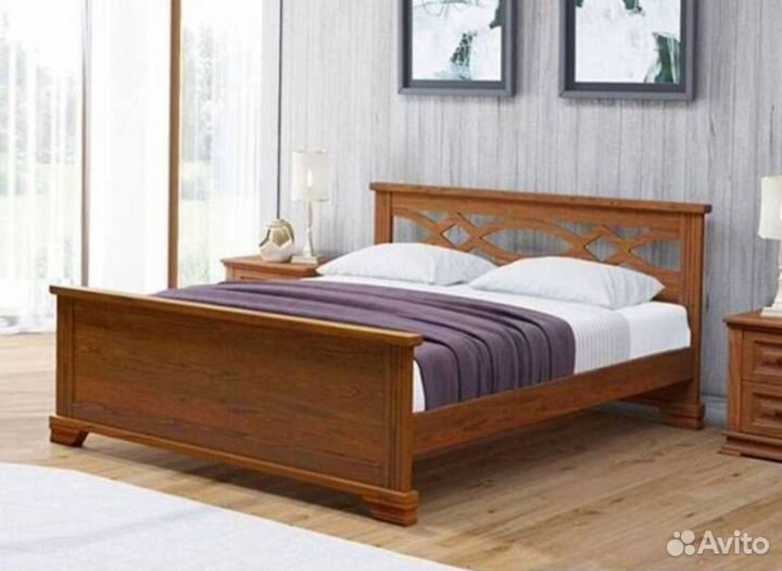 Кровать из массива березы