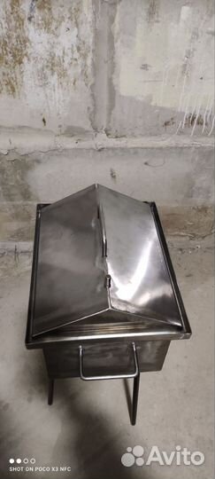 Коптильня горячего копчения из нержавейки