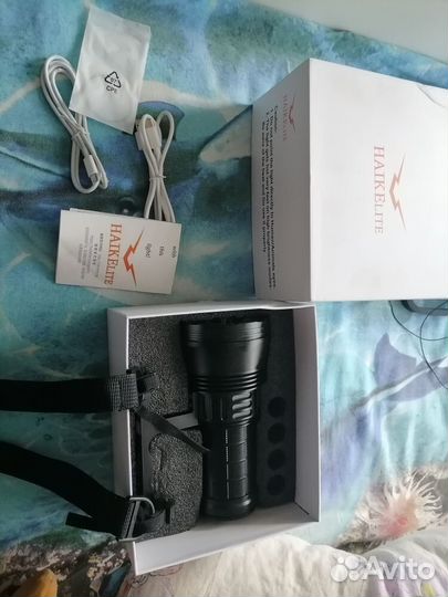 Мощный фонарик HaikeLite HK08, 60000 люмен